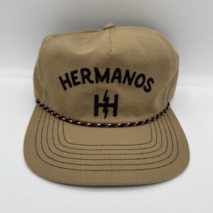 Howler Brothers Bros Hermanos Rope Snapback Hat Cap Outdoors Dad Beige Ripstop